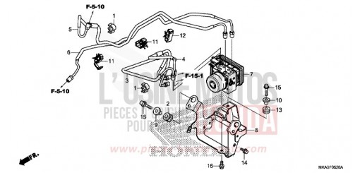 MODULATEUR ABS NC750XAJ de 2018